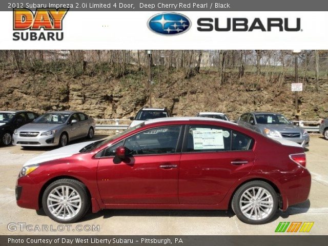 2012 Subaru Impreza 2.0i Limited 4 Door in Deep Cherry Red Pearl