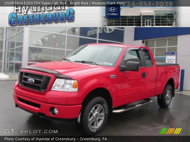 2008 Ford F150 STX SuperCab 4x4 in Bright Red