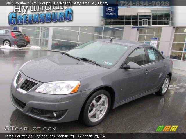 2009 Pontiac G6 V6 Coupe in Dark Steel Gray Metallic