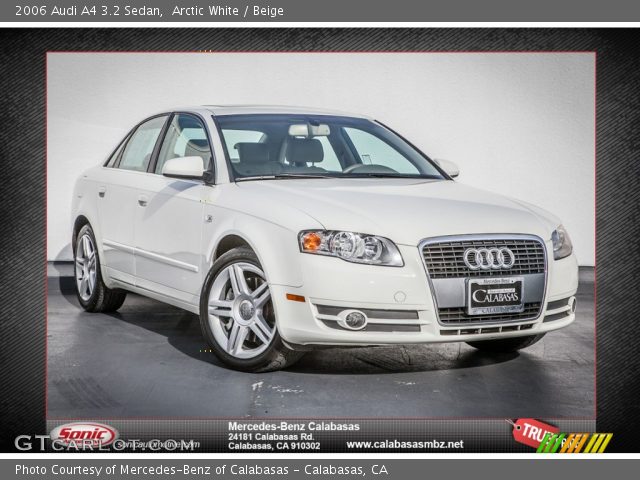 2006 Audi A4 3.2 Sedan in Arctic White