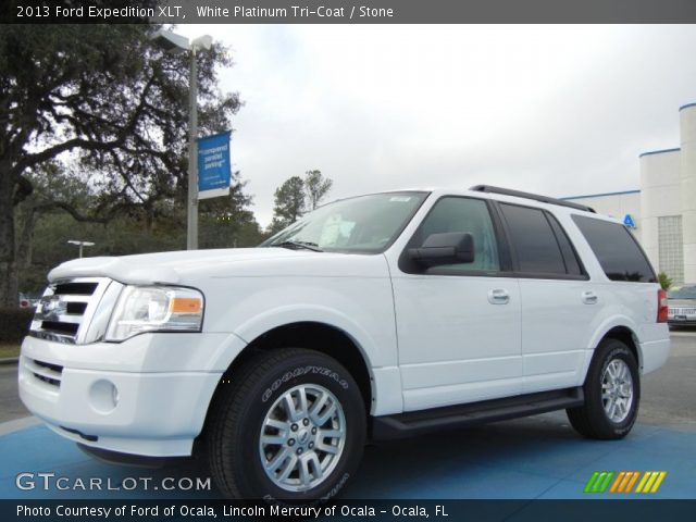 2013 Ford Expedition XLT in White Platinum Tri-Coat