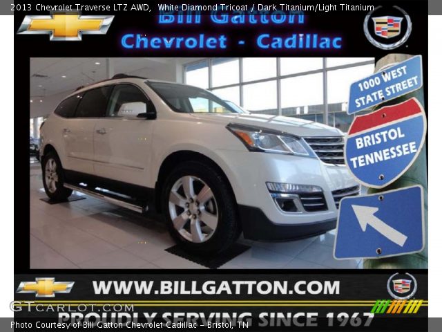 2013 Chevrolet Traverse LTZ AWD in White Diamond Tricoat