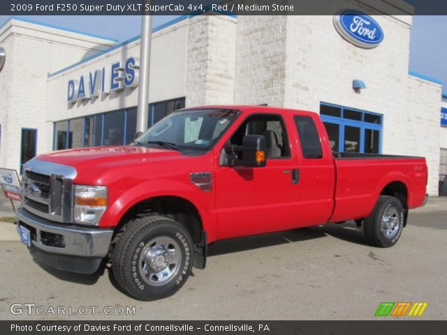 2009 Ford F250 Super Duty XLT SuperCab 4x4 in Red