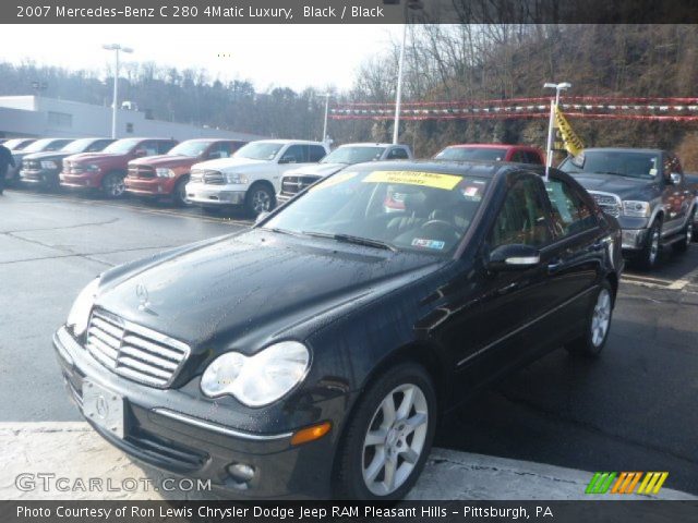 2007 Mercedes-Benz C 280 4Matic Luxury in Black