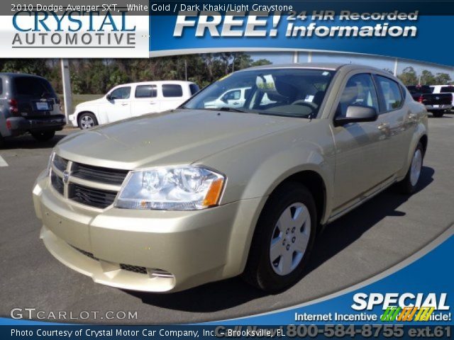 2010 Dodge Avenger SXT in White Gold