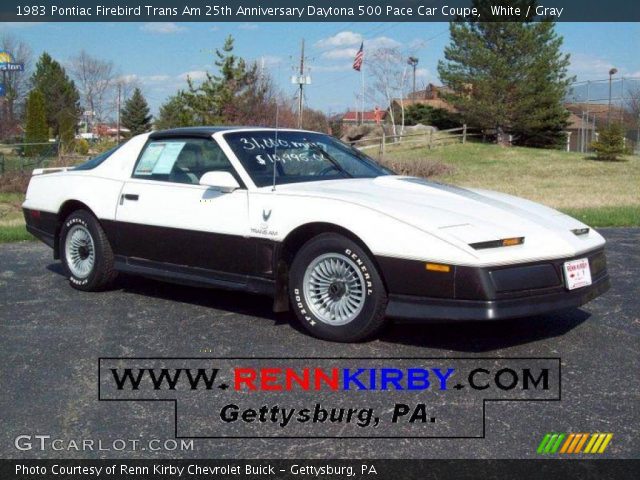 1983 Pontiac Firebird Trans Am 25th Anniversary Daytona 500 Pace Car Coupe in White