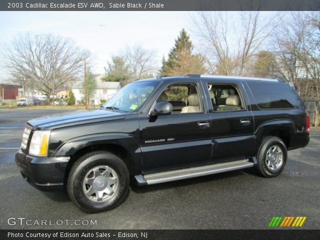 2003 Cadillac Escalade ESV AWD in Sable Black