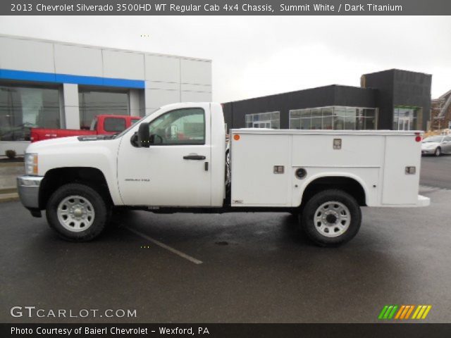 2013 Chevrolet Silverado 3500HD WT Regular Cab 4x4 Chassis in Summit White