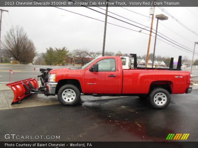 2013 Chevrolet Silverado 3500HD WT Regular Cab 4x4 Plow Truck in Victory Red