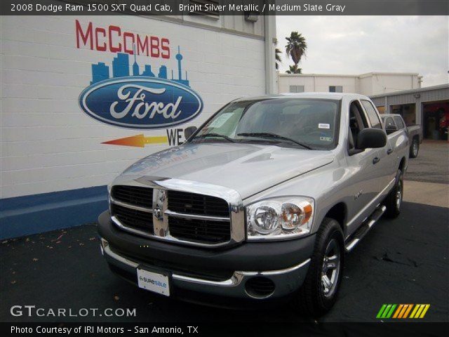 2008 Dodge Ram 1500 SXT Quad Cab in Bright Silver Metallic