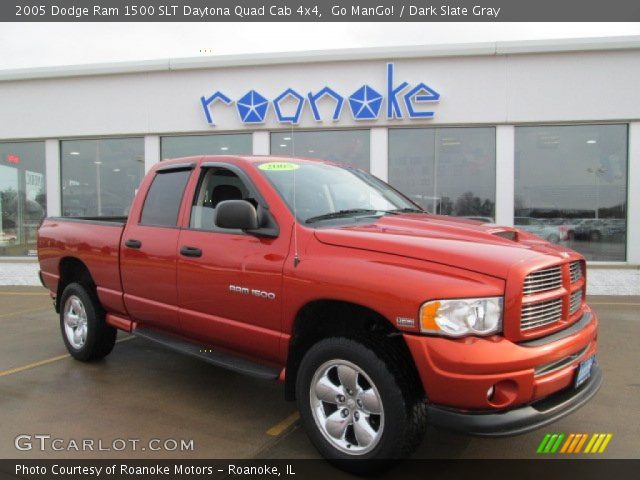 2005 Dodge Ram 1500 SLT Daytona Quad Cab 4x4 in Go ManGo!