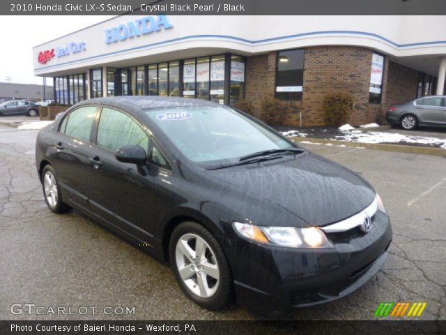 2010 Honda Civic LX-S Sedan in Crystal Black Pearl