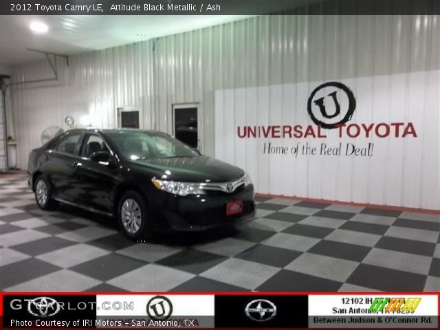 2012 Toyota Camry LE in Attitude Black Metallic