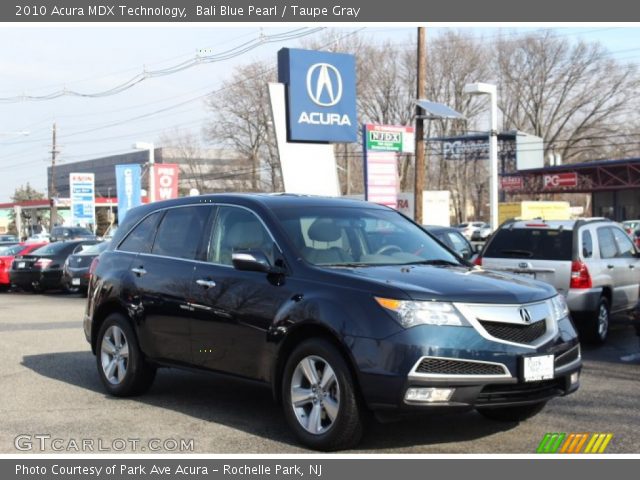 2010 Acura MDX Technology in Bali Blue Pearl