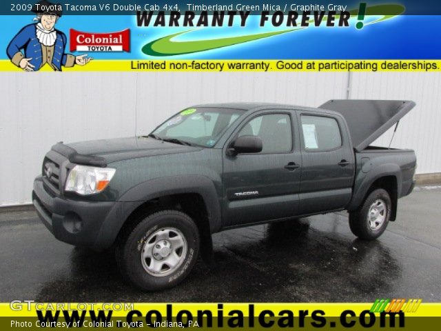 2009 Toyota Tacoma V6 Double Cab 4x4 in Timberland Green Mica