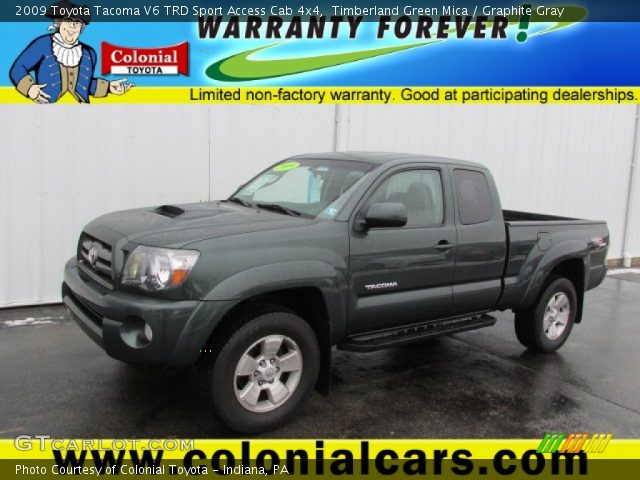 2009 Toyota Tacoma V6 TRD Sport Access Cab 4x4 in Timberland Green Mica
