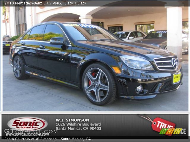 2010 Mercedes-Benz C 63 AMG in Black