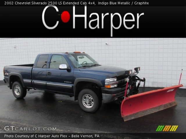 2002 Chevrolet Silverado 2500 LS Extended Cab 4x4 in Indigo Blue Metallic