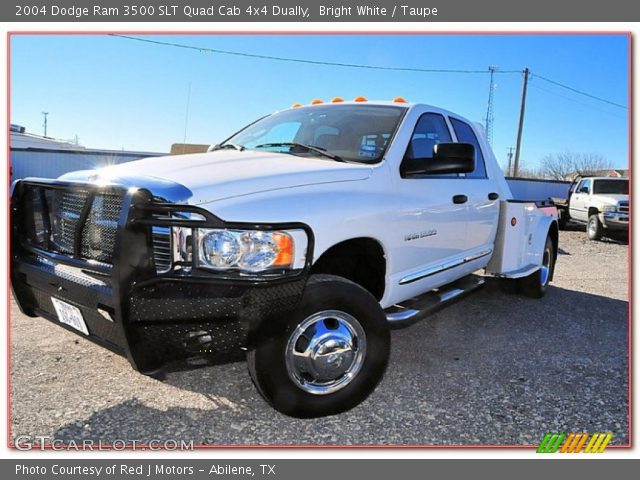 2004 Dodge Ram 3500 SLT Quad Cab 4x4 Dually in Bright White