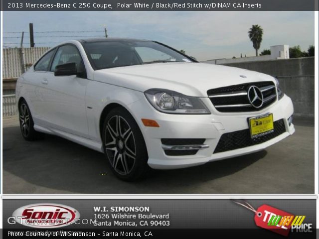 2013 Mercedes-Benz C 250 Coupe in Polar White