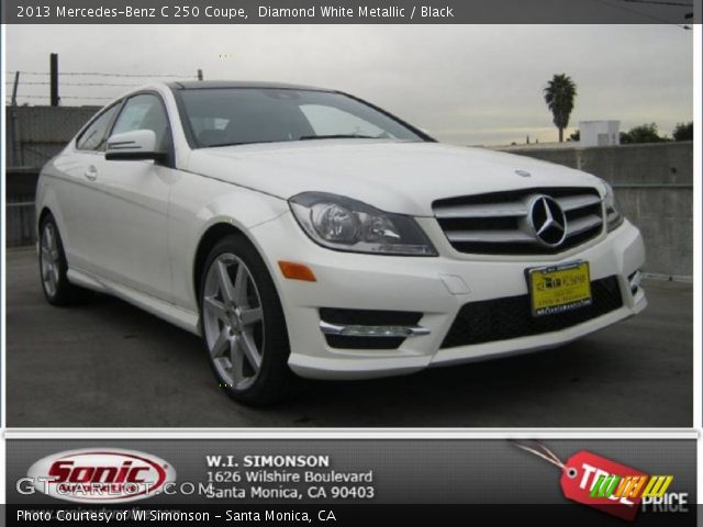 2013 Mercedes-Benz C 250 Coupe in Diamond White Metallic