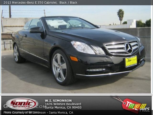 2013 Mercedes-Benz E 350 Cabriolet in Black