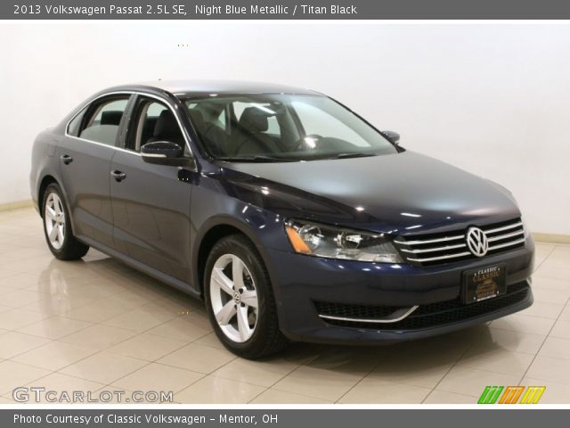 2013 Volkswagen Passat 2.5L SE in Night Blue Metallic