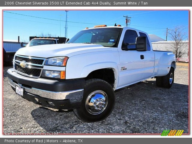 2006 Chevrolet Silverado 3500 LT Extended Cab 4x4 Dually in Summit White