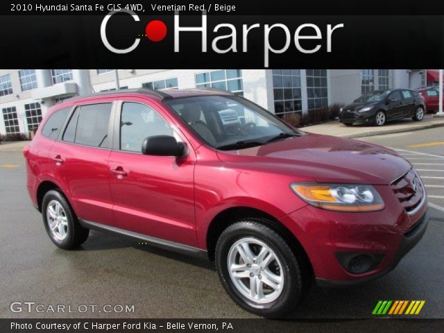 2010 Hyundai Santa Fe GLS 4WD in Venetian Red