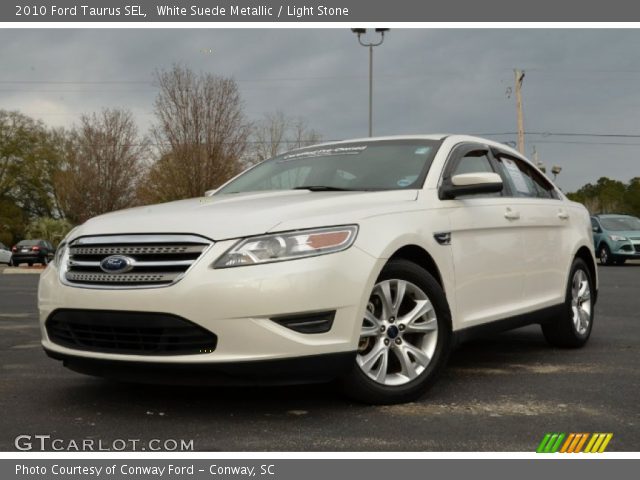 2010 Ford Taurus SEL in White Suede Metallic