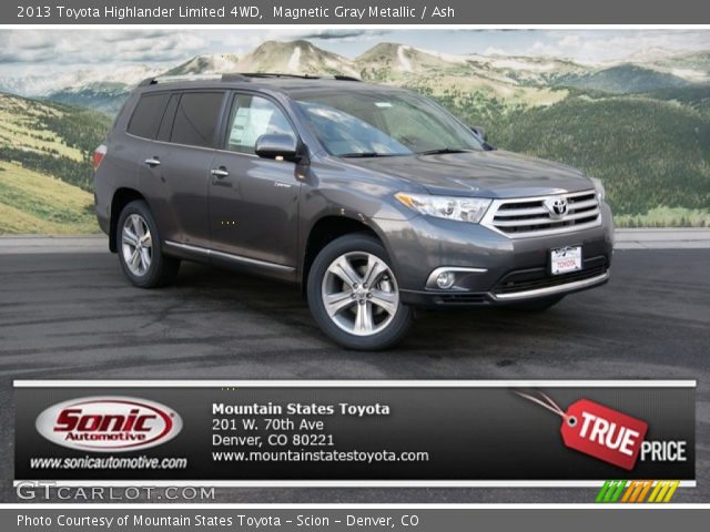 2013 Toyota Highlander Limited 4WD in Magnetic Gray Metallic