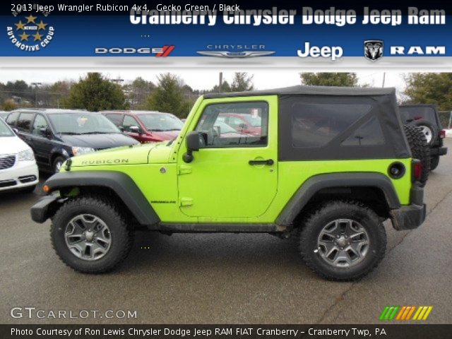 2013 Jeep Wrangler Rubicon 4x4 in Gecko Green