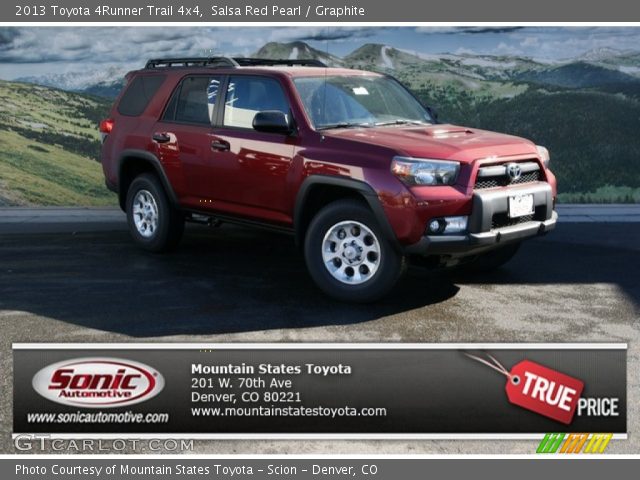 2013 Toyota 4Runner Trail 4x4 in Salsa Red Pearl