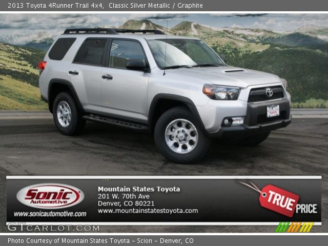 2013 Toyota 4Runner Trail 4x4 in Classic Silver Metallic