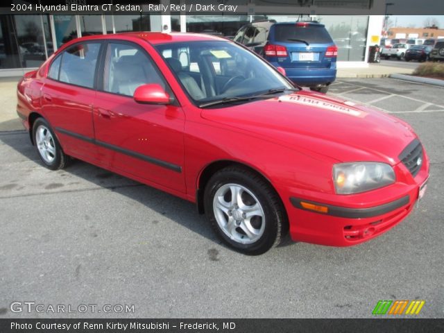 2004 Hyundai Elantra GT Sedan in Rally Red