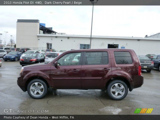 2013 Honda Pilot EX 4WD in Dark Cherry Pearl