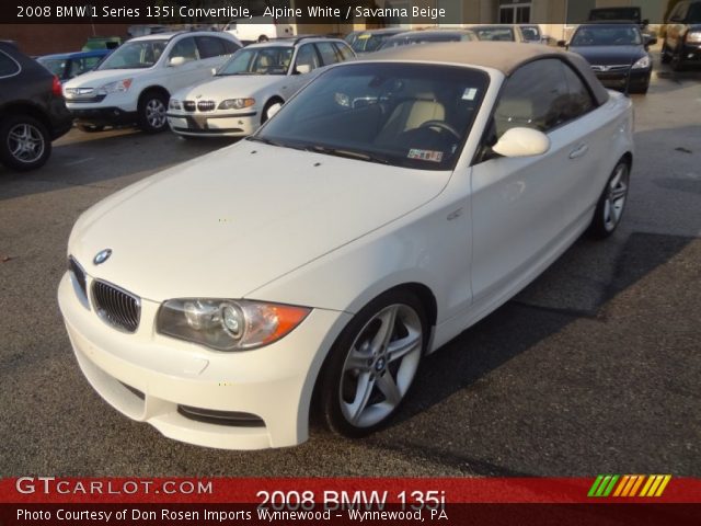 2008 BMW 1 Series 135i Convertible in Alpine White