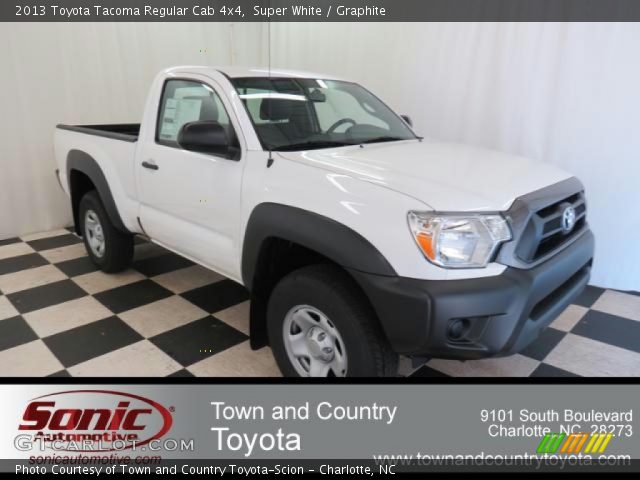 2013 Toyota Tacoma Regular Cab 4x4 in Super White