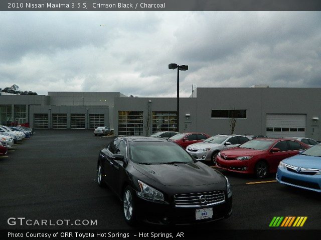 2010 Nissan Maxima 3.5 S in Crimson Black