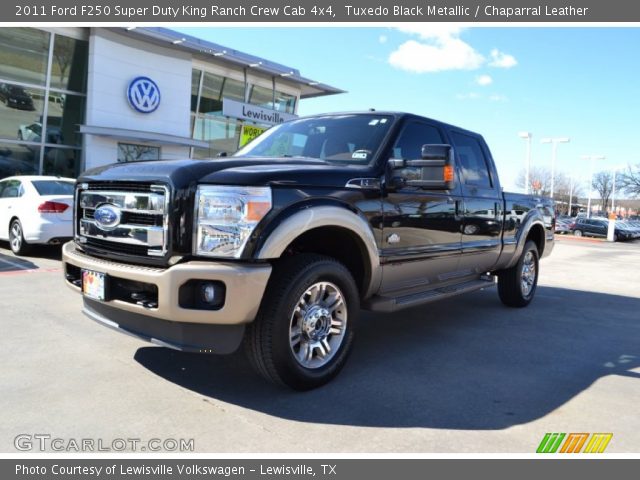 2011 Ford F250 Super Duty King Ranch Crew Cab 4x4 in Tuxedo Black Metallic