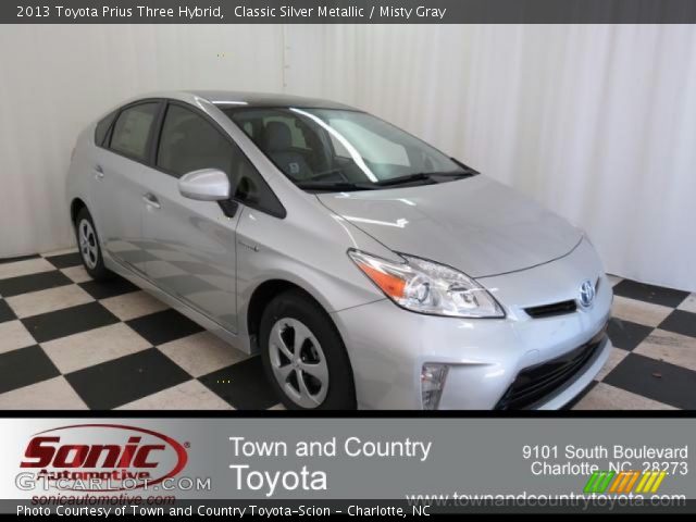 2013 Toyota Prius Three Hybrid in Classic Silver Metallic