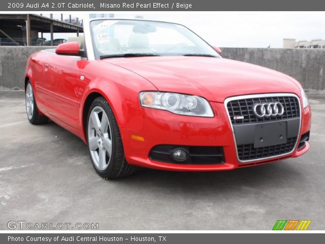 2009 Audi A4 2.0T Cabriolet in Misano Red Pearl Effect