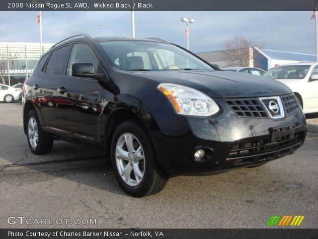 2008 Nissan Rogue SL AWD in Wicked Black