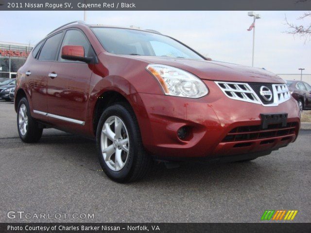 2011 Nissan Rogue SV in Cayenne Red