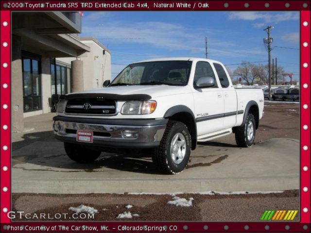 2000 Toyota Tundra SR5 TRD Extended Cab 4x4 in Natural White