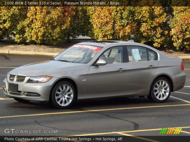 2008 BMW 3 Series 335xi Sedan in Platinum Bronze Metallic