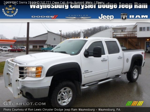 2009 GMC Sierra 2500HD SLE Z71 Crew Cab 4x4 in Summit White