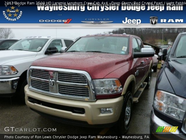 2012 Dodge Ram 2500 HD Laramie Longhorn Crew Cab 4x4 in Deep Cherry Red Crystal Pearl