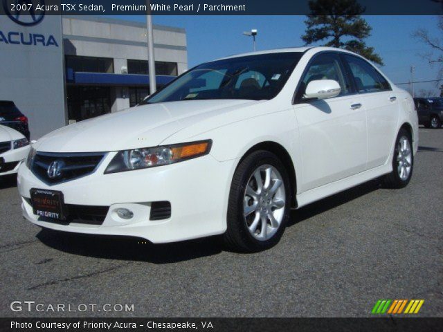 2007 Acura TSX Sedan in Premium White Pearl