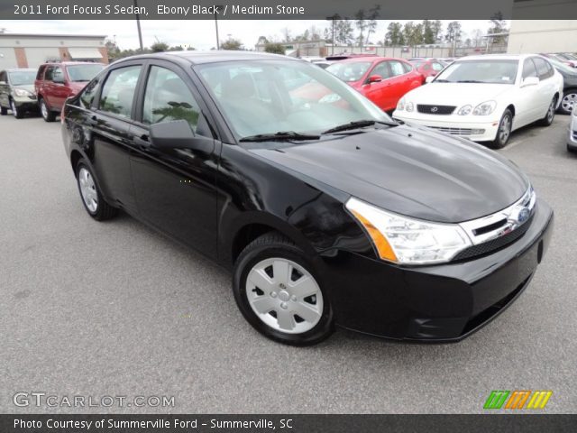2011 Ford Focus S Sedan in Ebony Black
